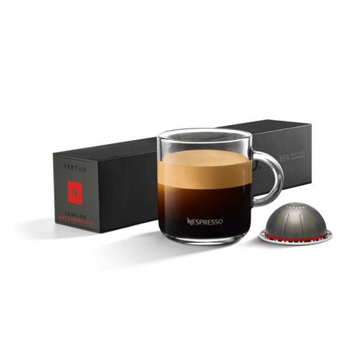 Nespresso Fortado Decaf Vertuo Coffee Capsules Intensity 8